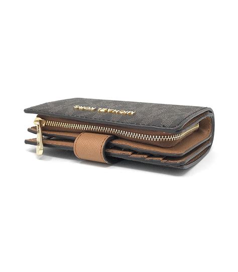 brown acorn michael kors wallet|Michael Kors brown leather wallet.